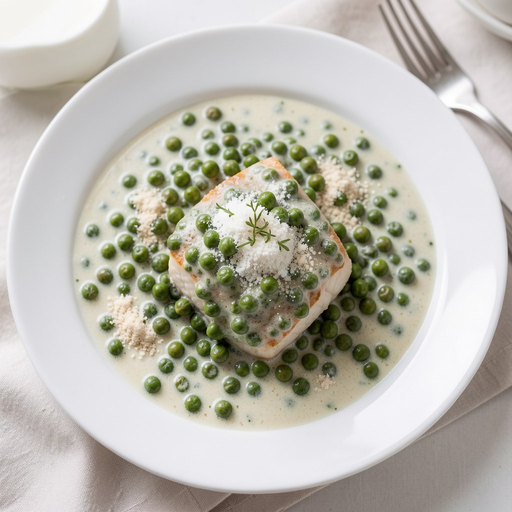 Groszek zielony w sosie