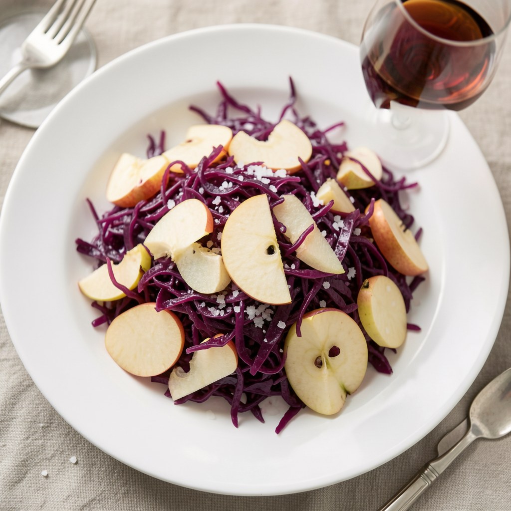 Sałatka z czerwonej kapusty z winem