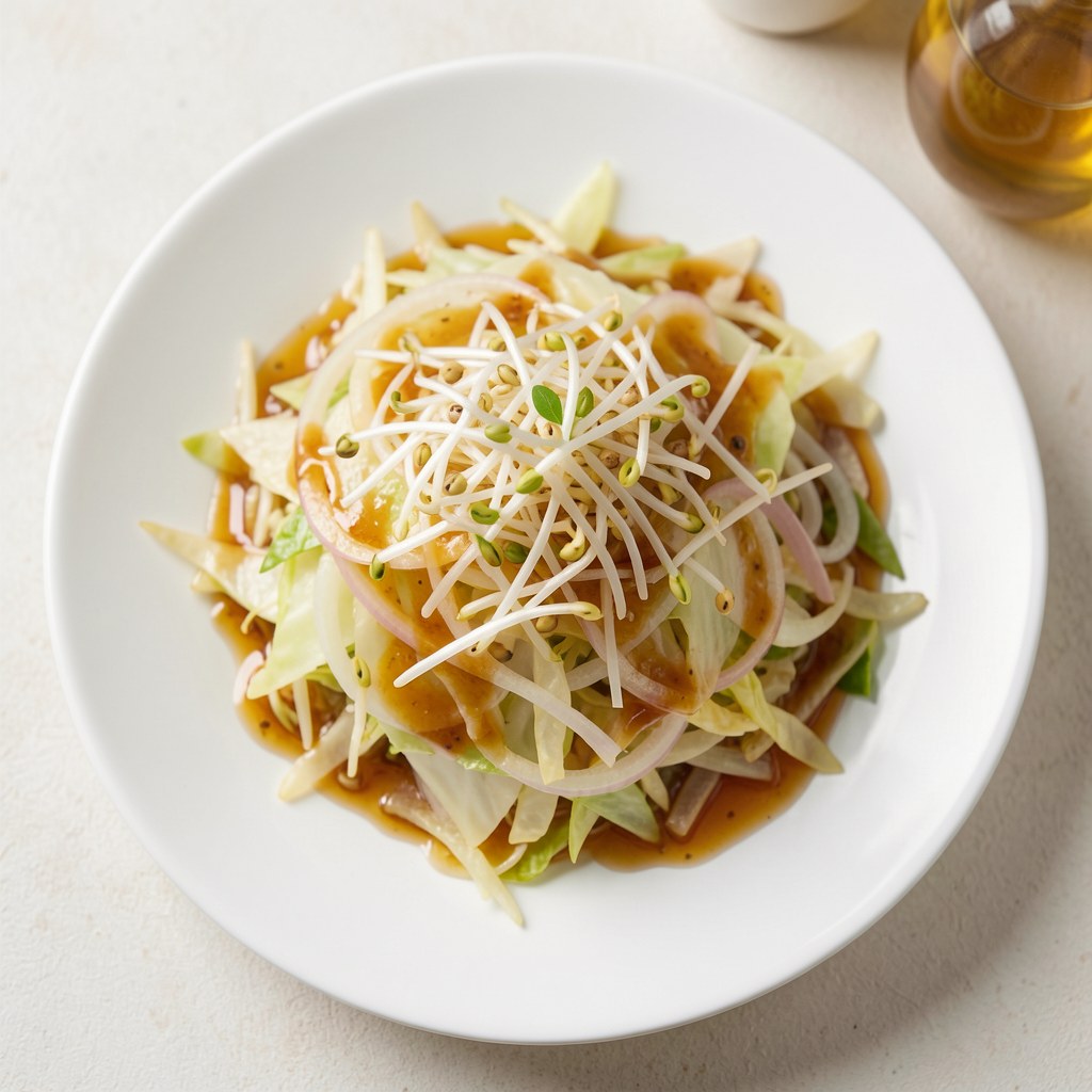 Kapusta pekińska z kiełkami soi