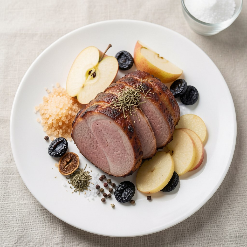 Dodatek do mięs z jabłek i suszonych śliwek