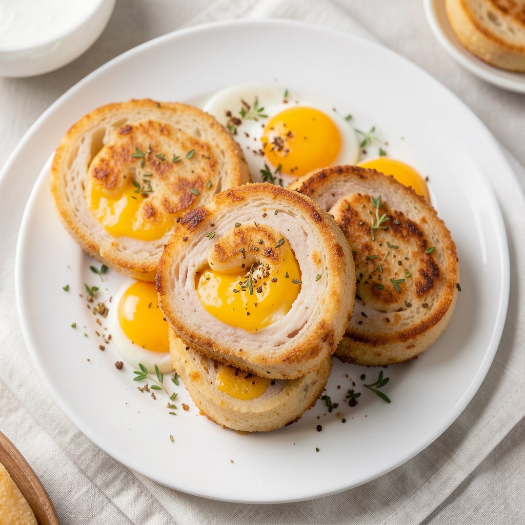 Kotlety schabowe z wędzonym serem