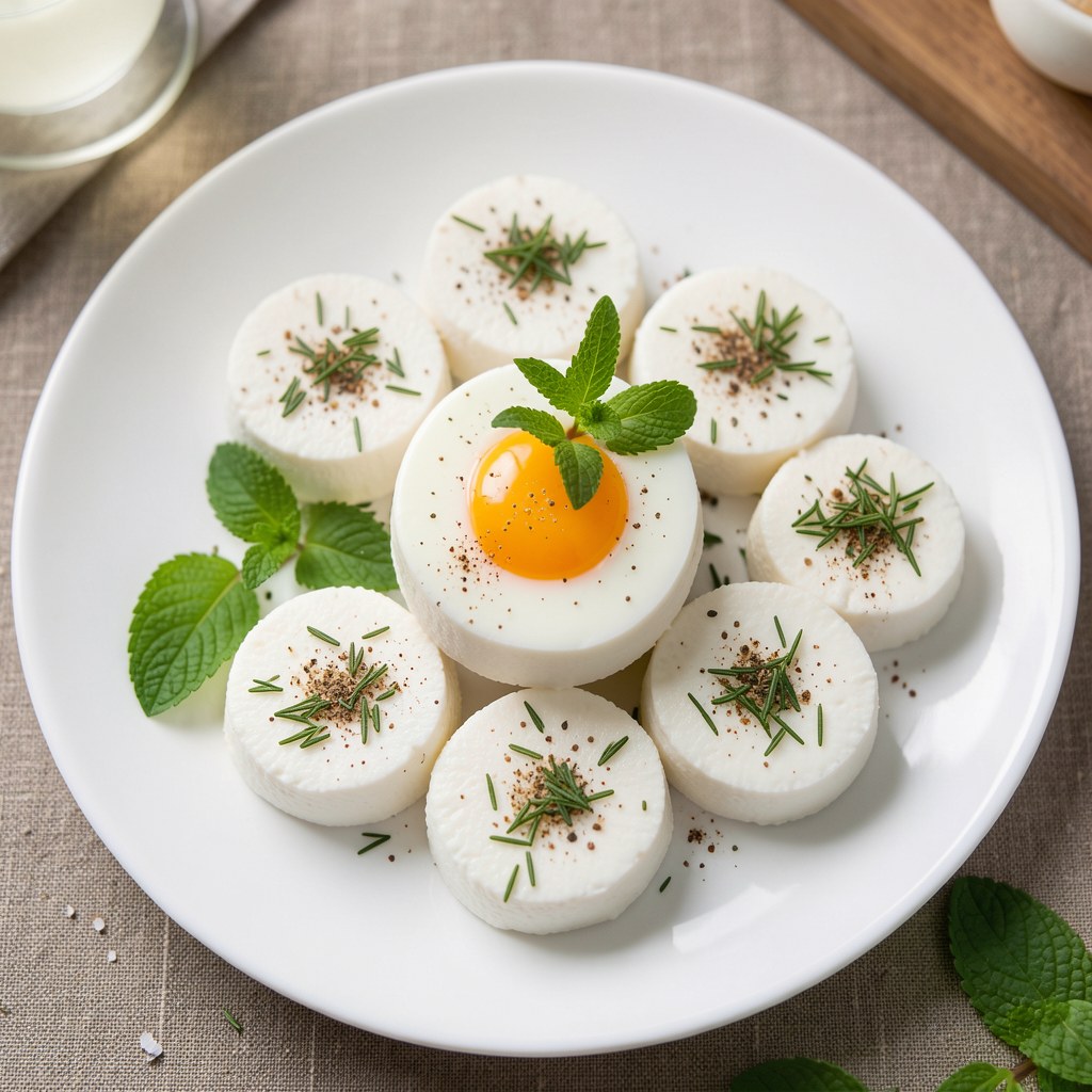 Zakąska serowa z miętą i kminkiem