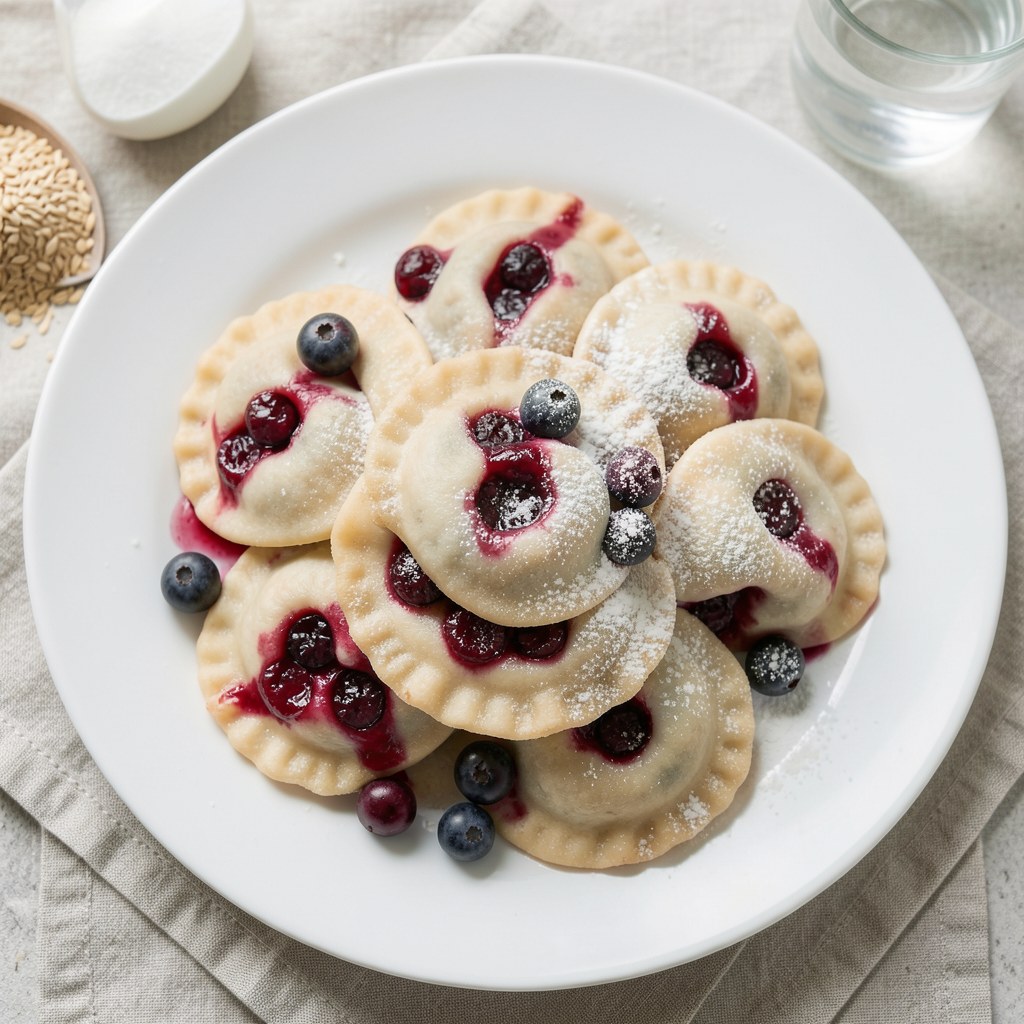 Pierogi z borówkami