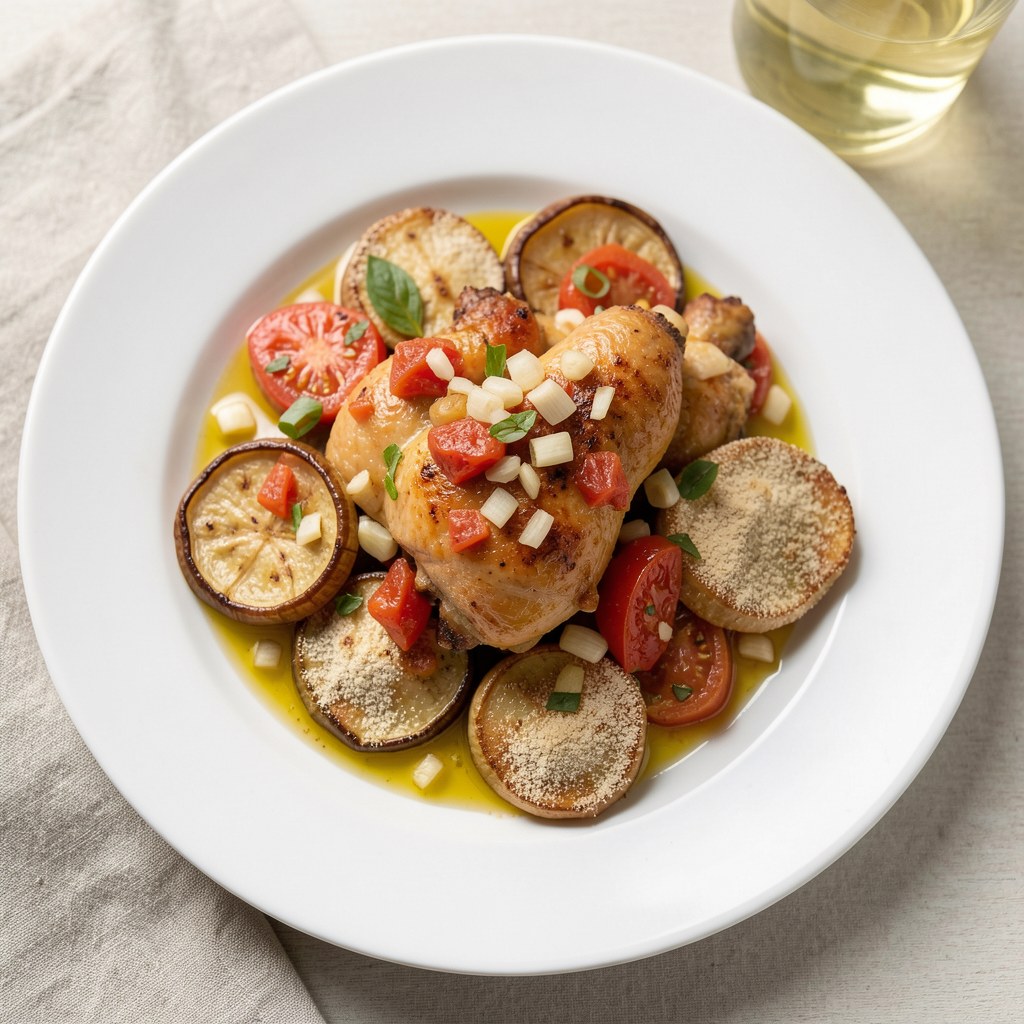 Bakłażan z kurczakiem