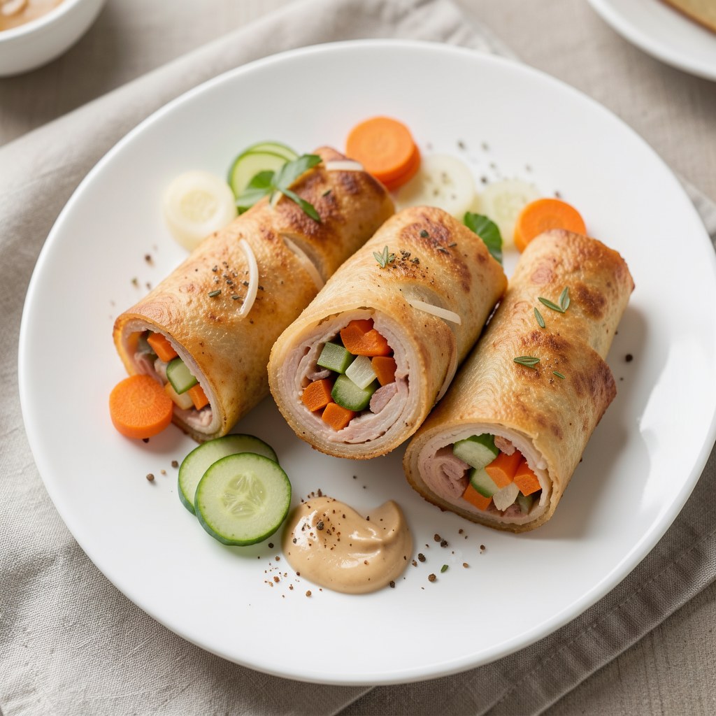 Zapiekane roladki z warzywami