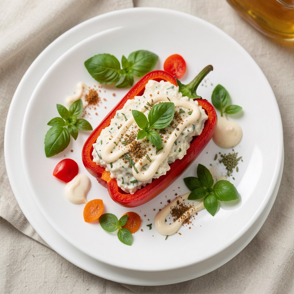Papryka nadziewana twaróżkiem