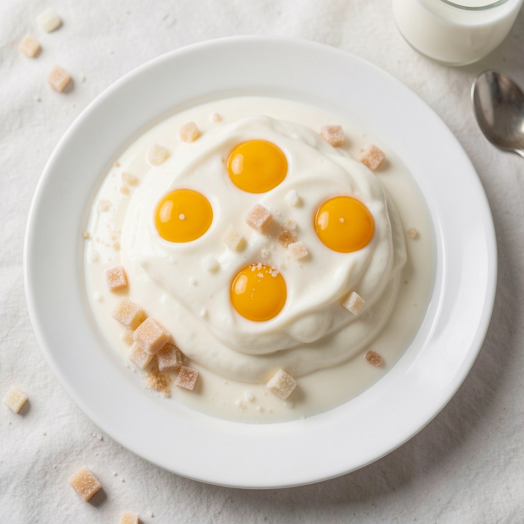 napój waniliowy z żółtkami