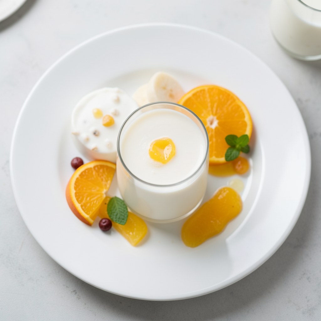 napój mleczny z sokiem owocowym