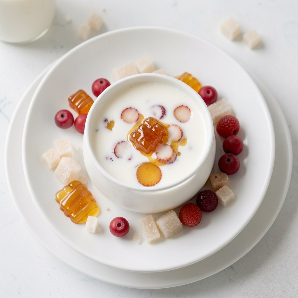 napój mleczny poziomkowo-miodowy