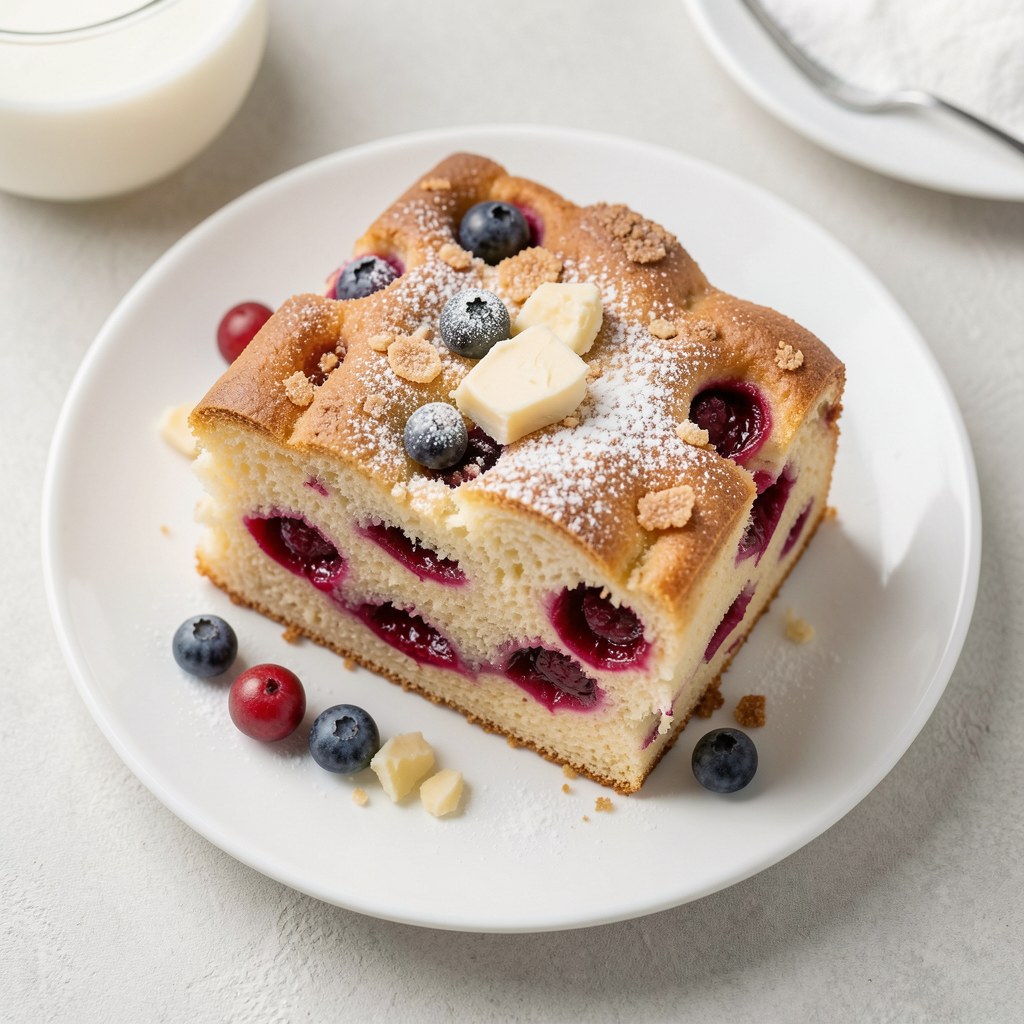 Ciasto drożdżowe z borówkami