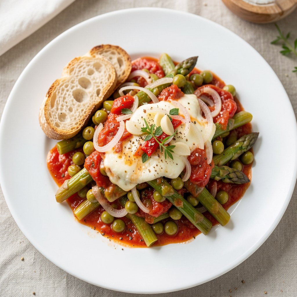 Fasolka szparagowa zapiekana po hiszpańsku