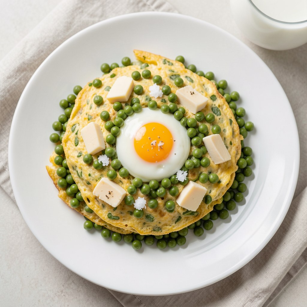 Jajecznica z groszkiem zielonym