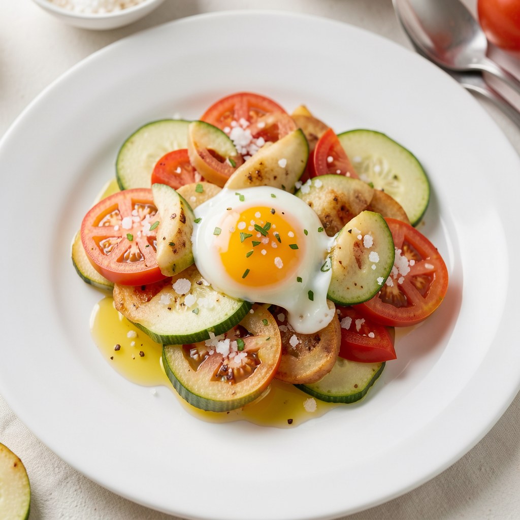 Placuszki z cukini z oscypkiem i pomidorem