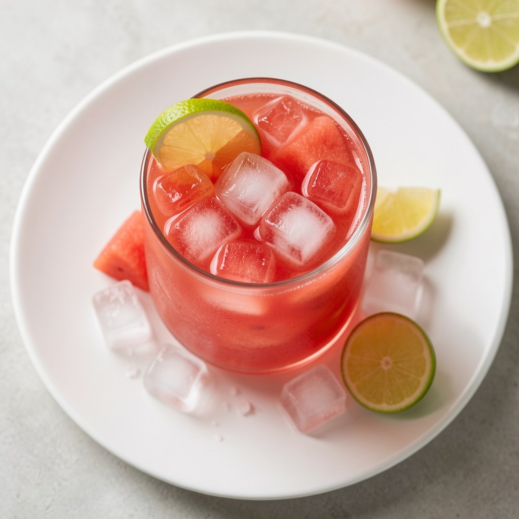 napój z arbuza z lodem