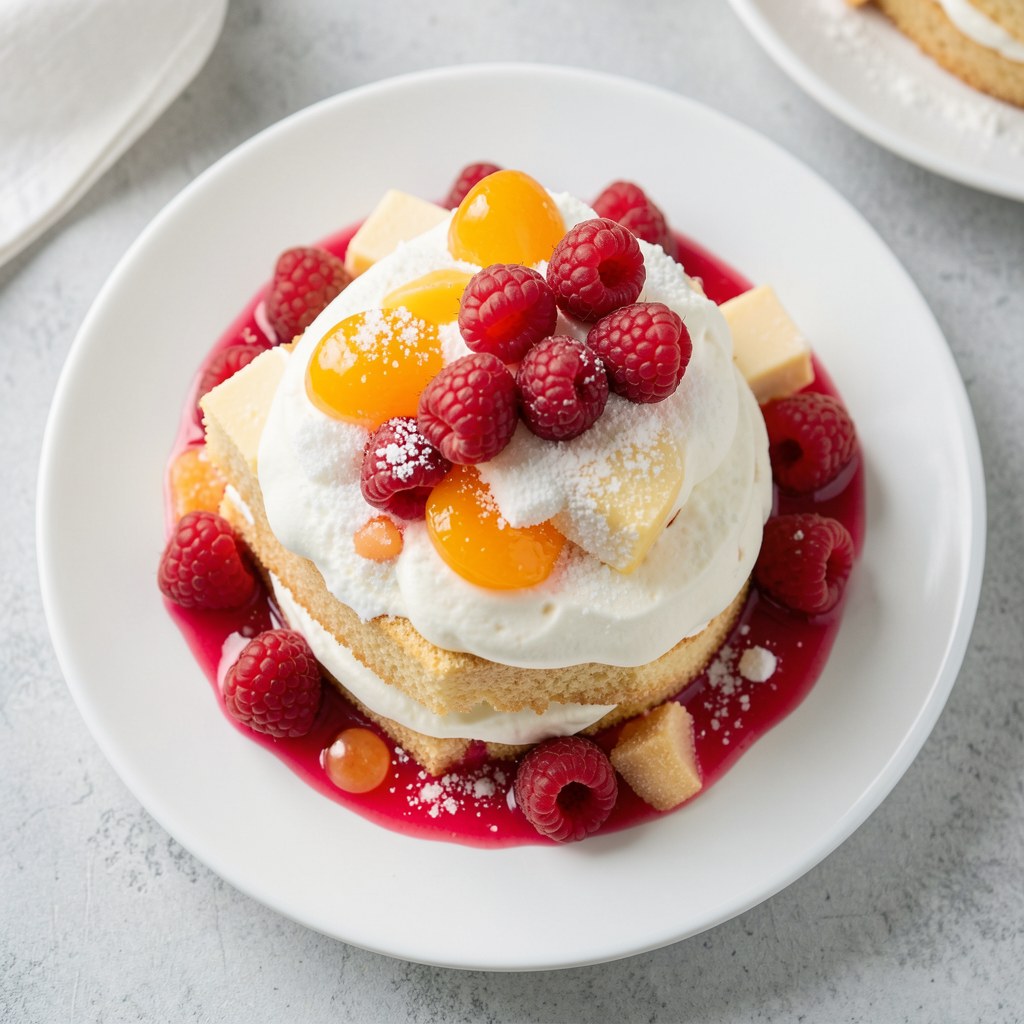 Szybki owocowy torcik