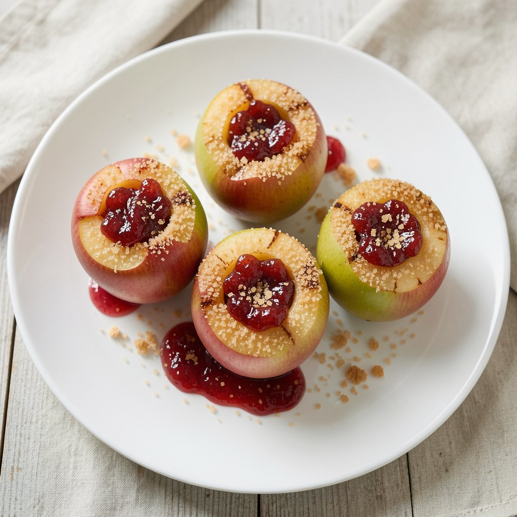 Jabłka zapiekane z żurawinami