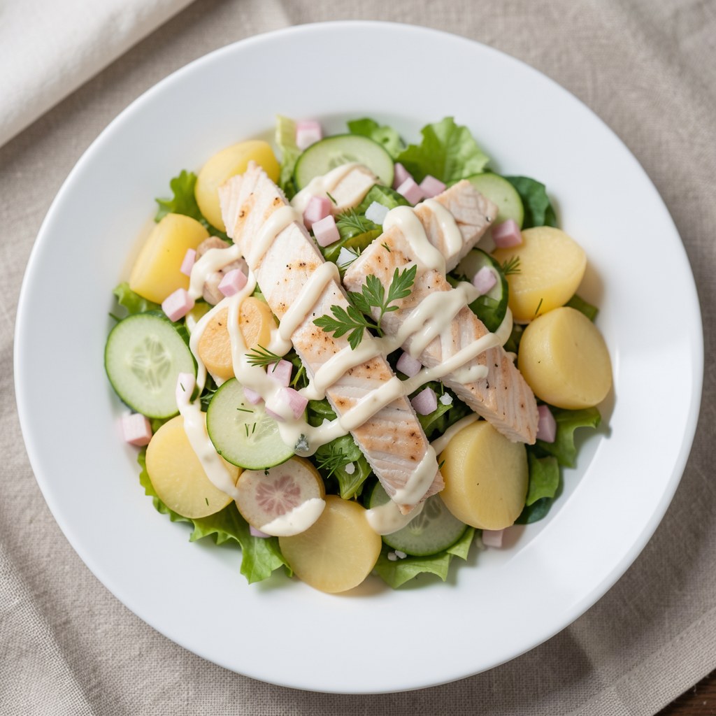 Sałatka z łososia - podlaska