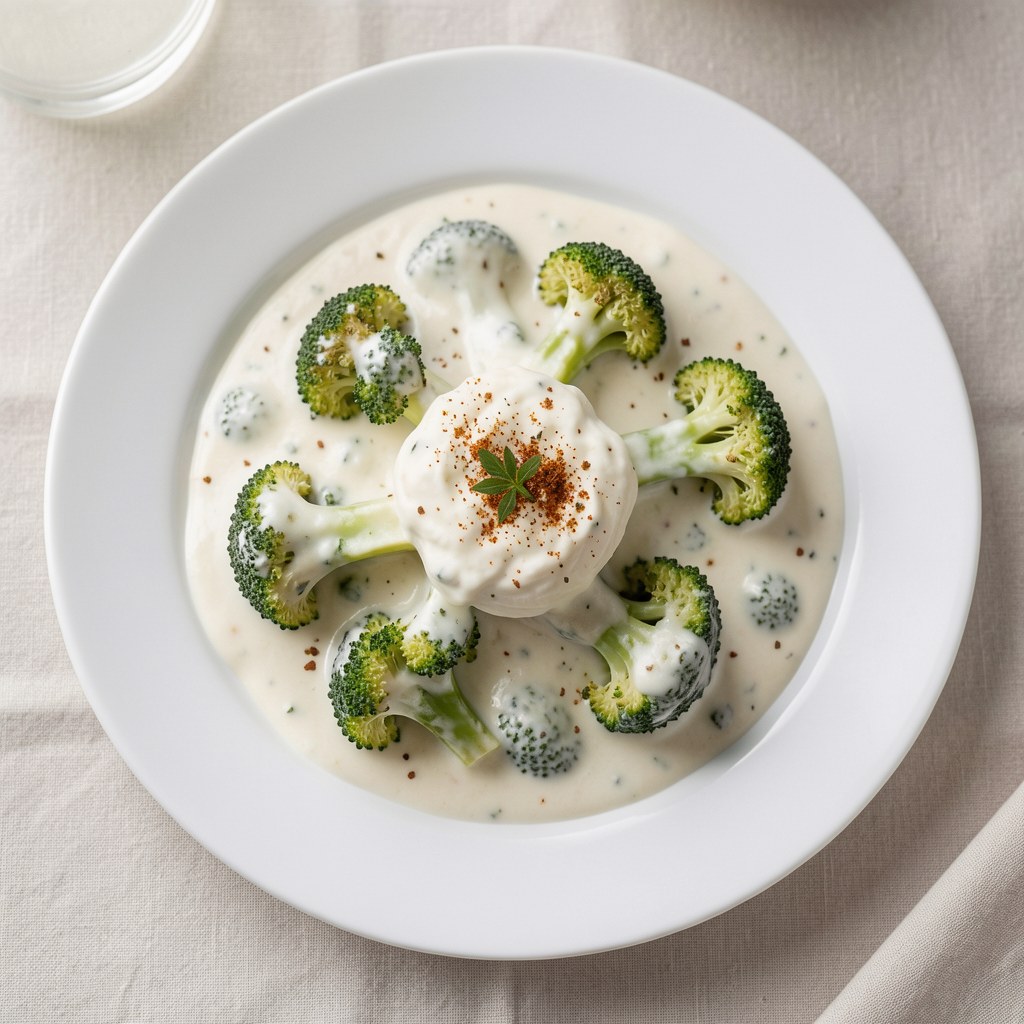 Brokuły smażone w śmietanie