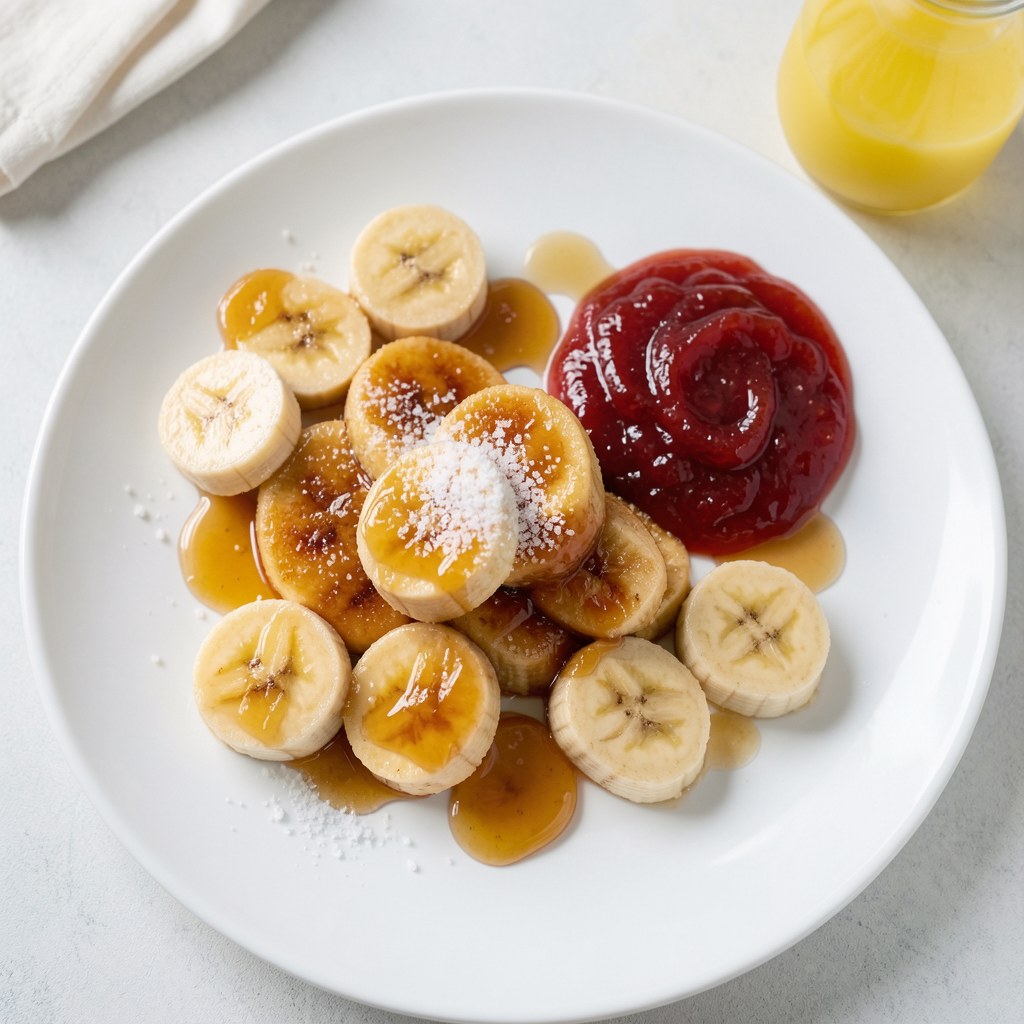 Banany smażone w syropie