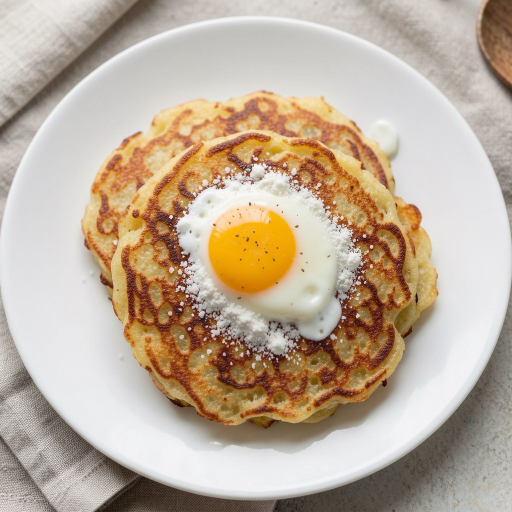 Placki z ciasta na kluski śląskie