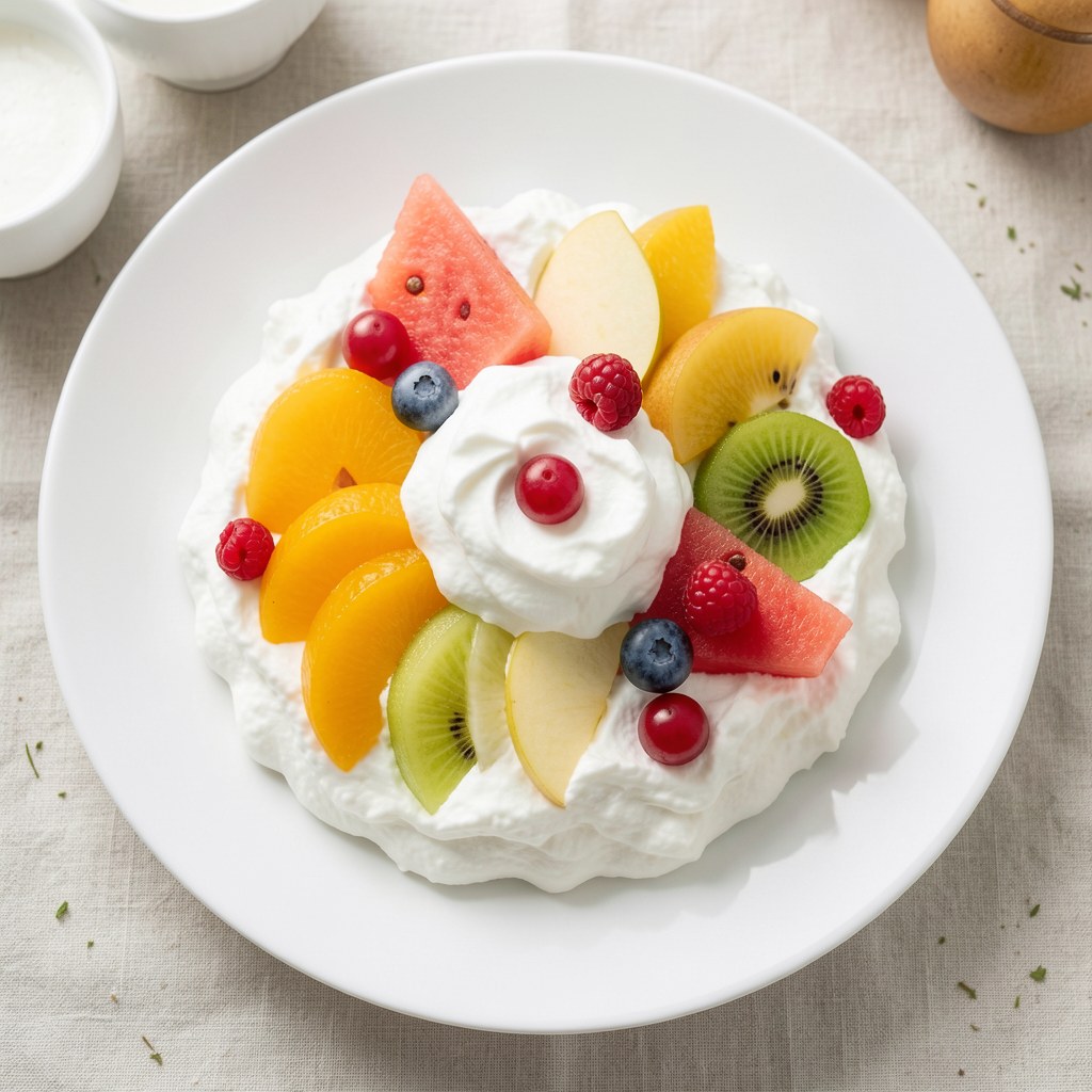 Owoce w śmietanie