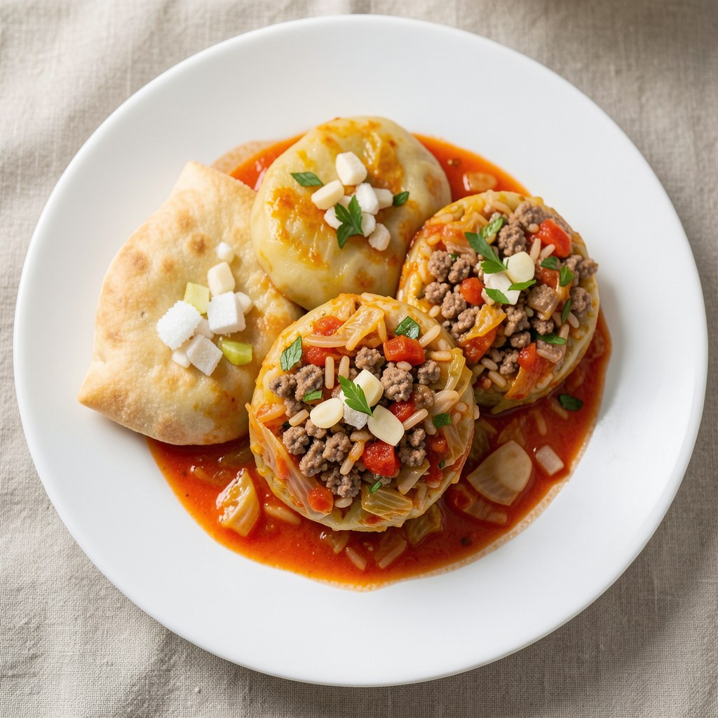 Gołąbki bez zawijania z kapusty pekińskiej