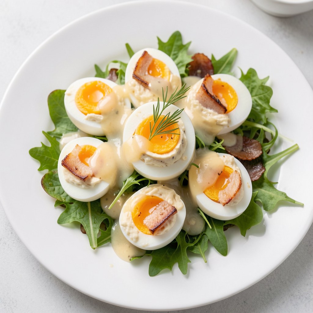 Jajka z rybą wędzoną