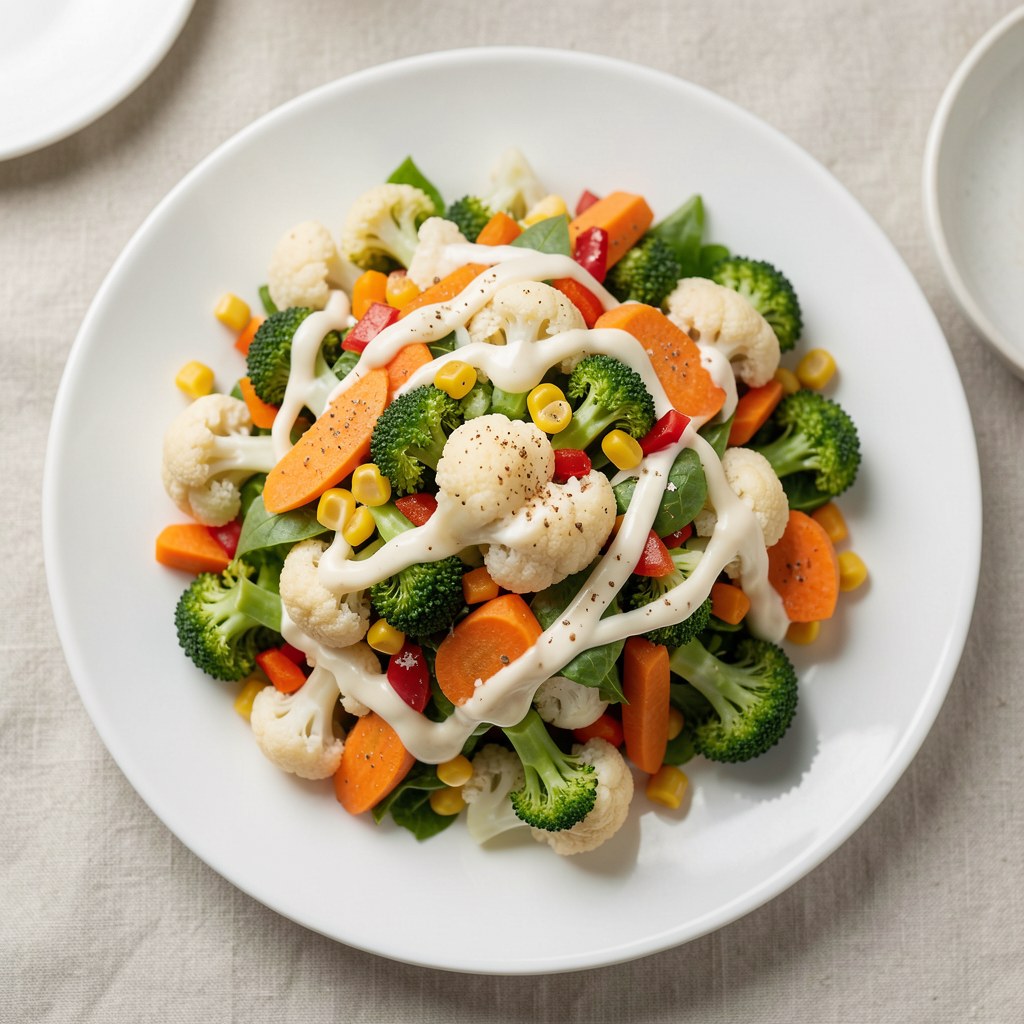 Kolorowa sałatka z brokułami