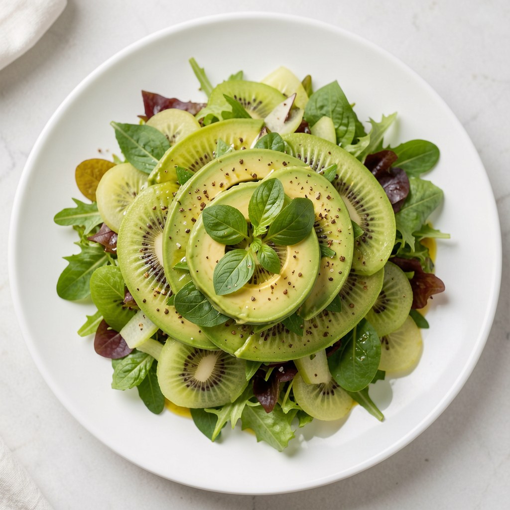 Surówka z awokado i kiwi