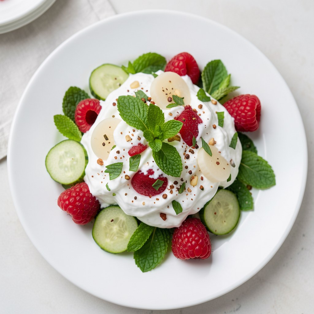 Mizeria z truskawkami