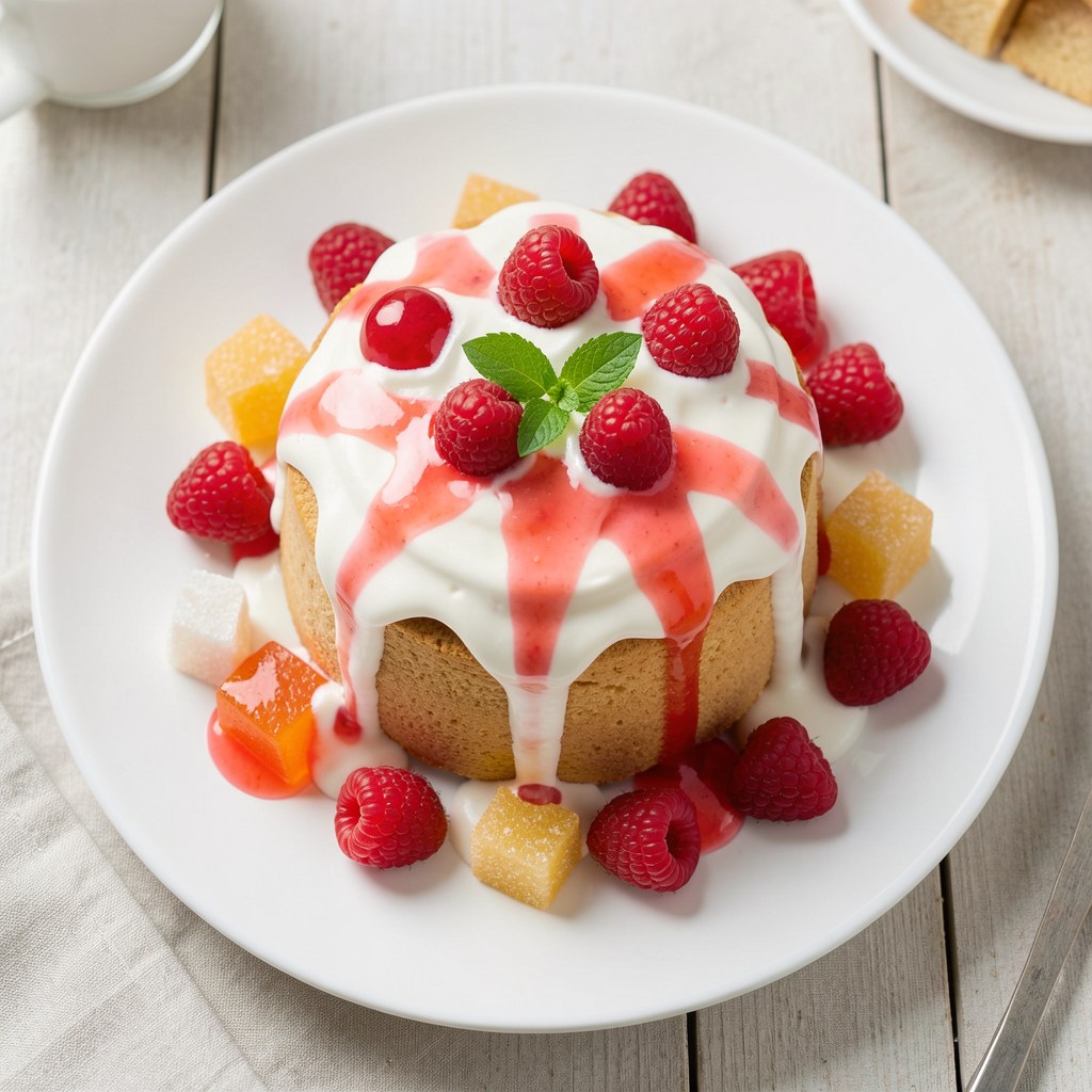 truskawkowiec z bitą śmietaną