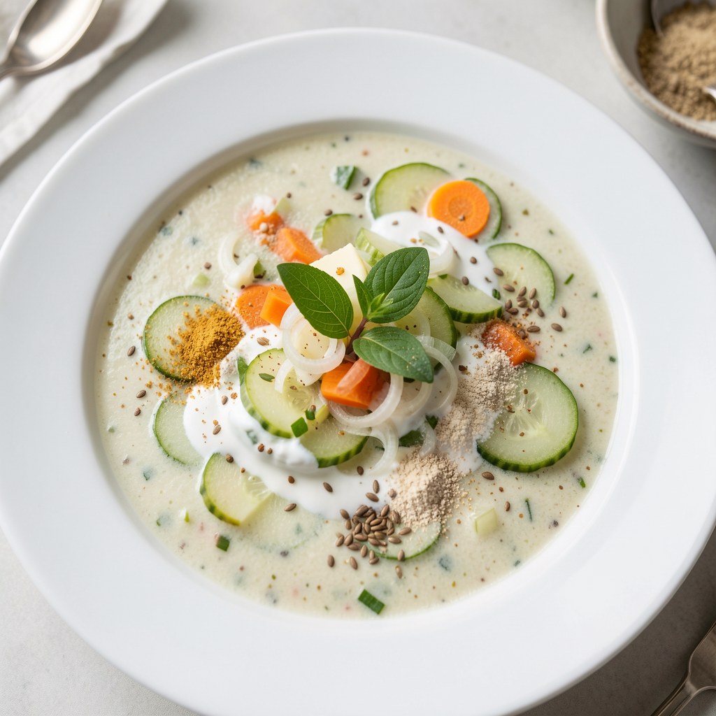 Fińska zupa ze świeżych ogórków