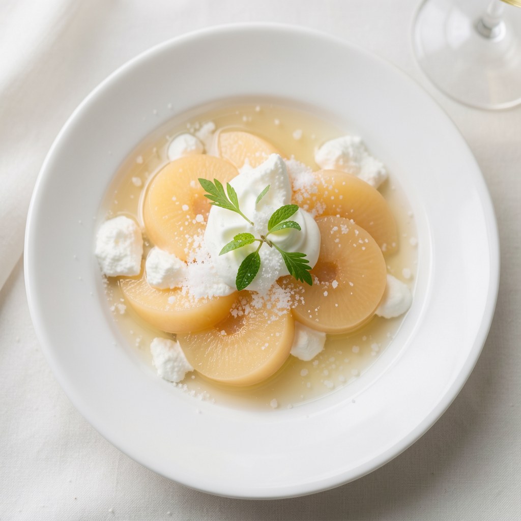 Brzoskwinie w szampanie