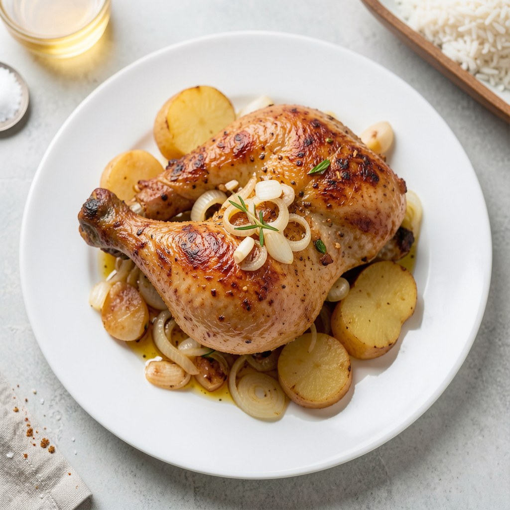 Pieczone udka z kurczaka