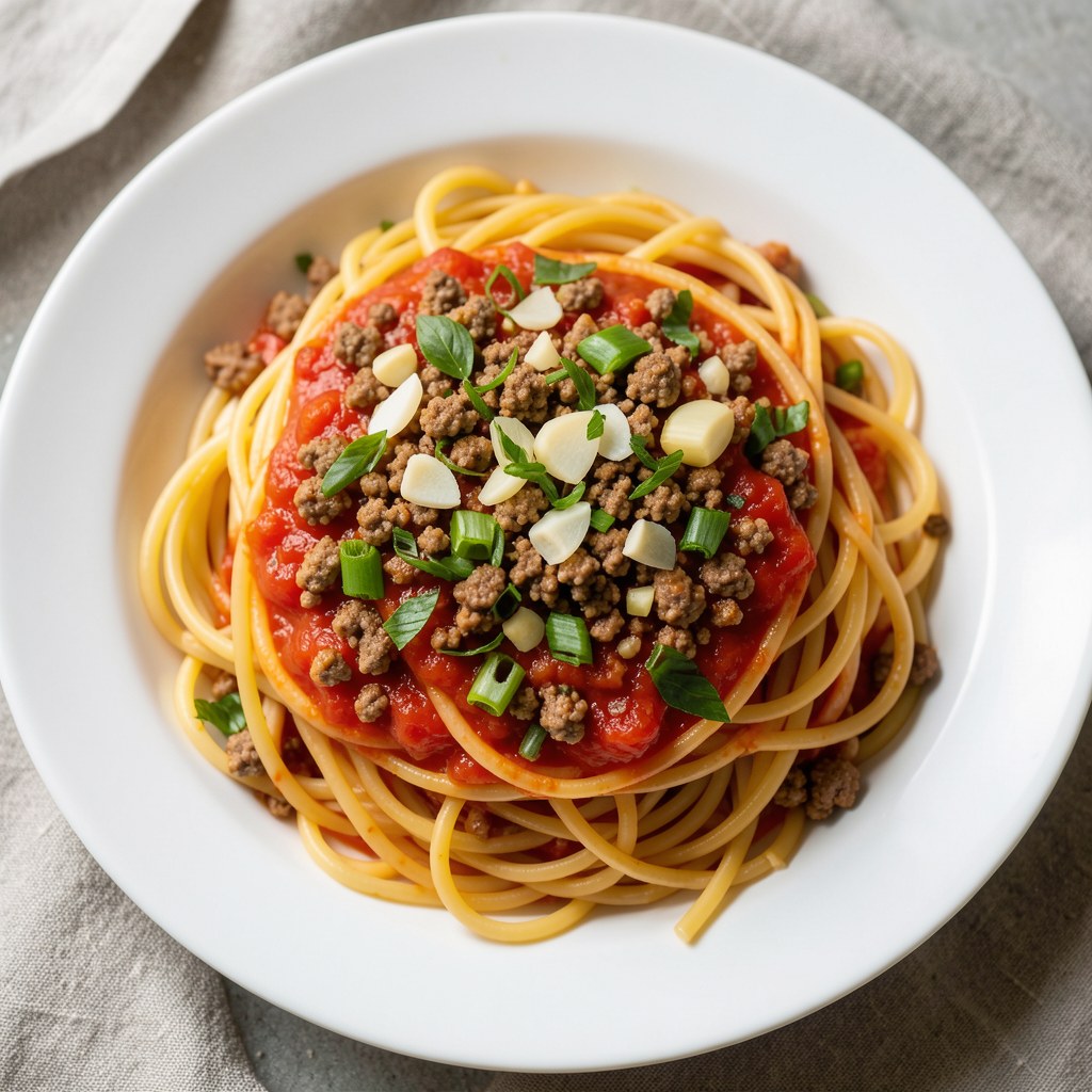 Spaghetti z sosem neapolitańskim