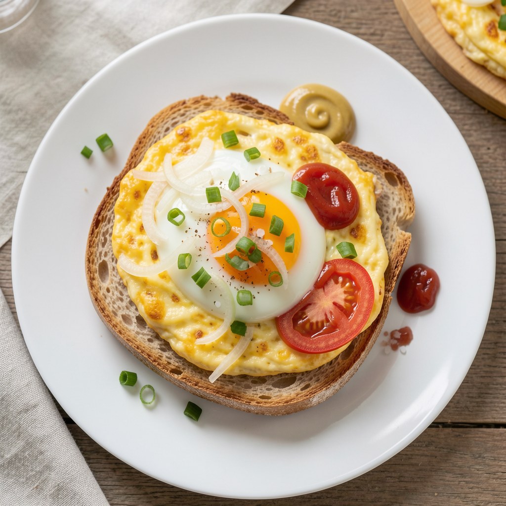 Jajka na chlebie