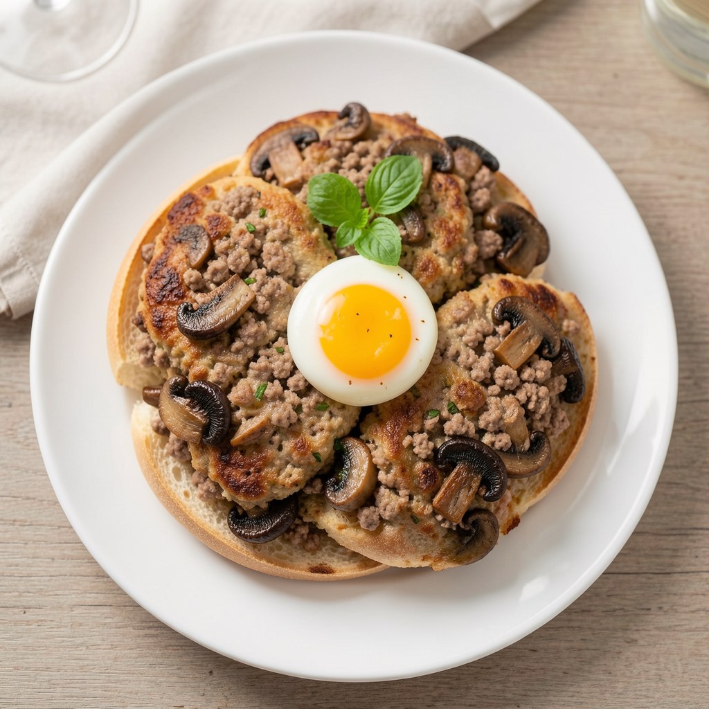 Kotlety mielone z pieczarkami