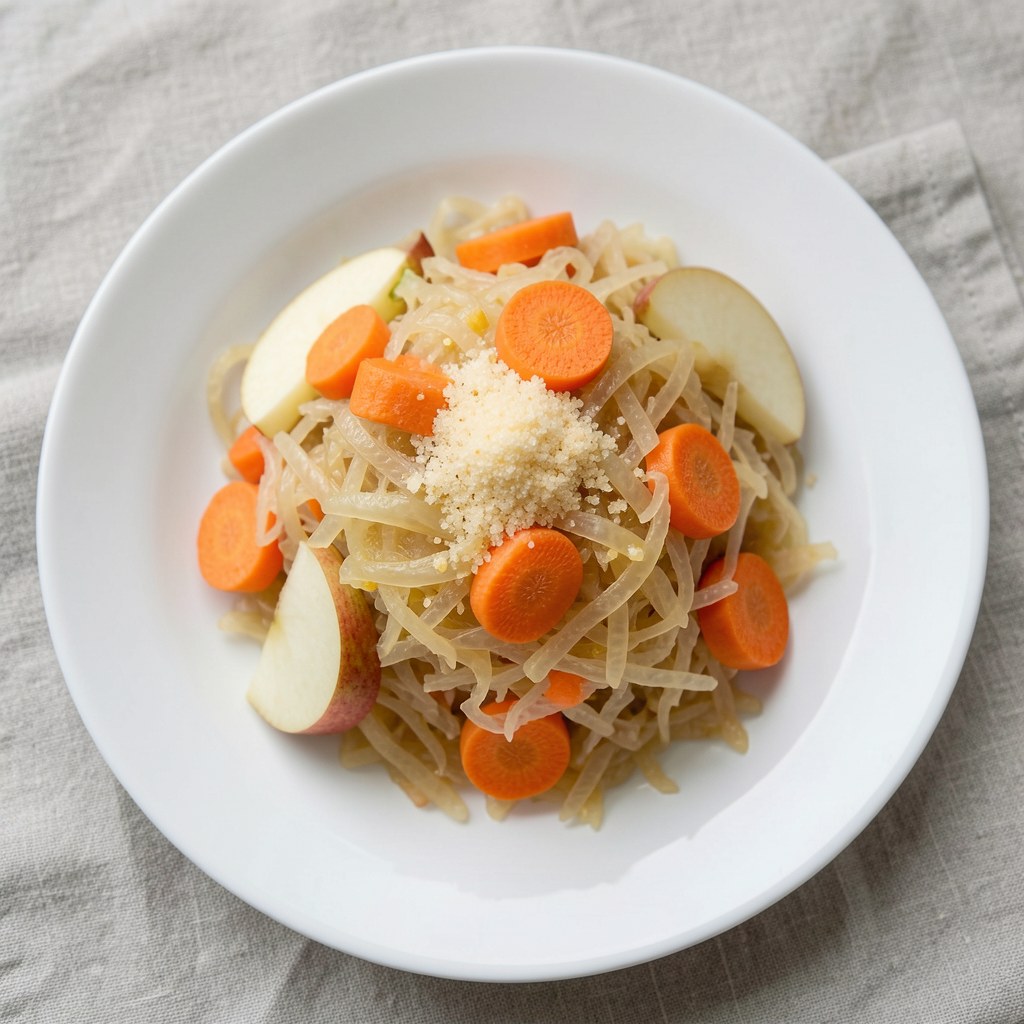 Surówka z kiszonej kapusty