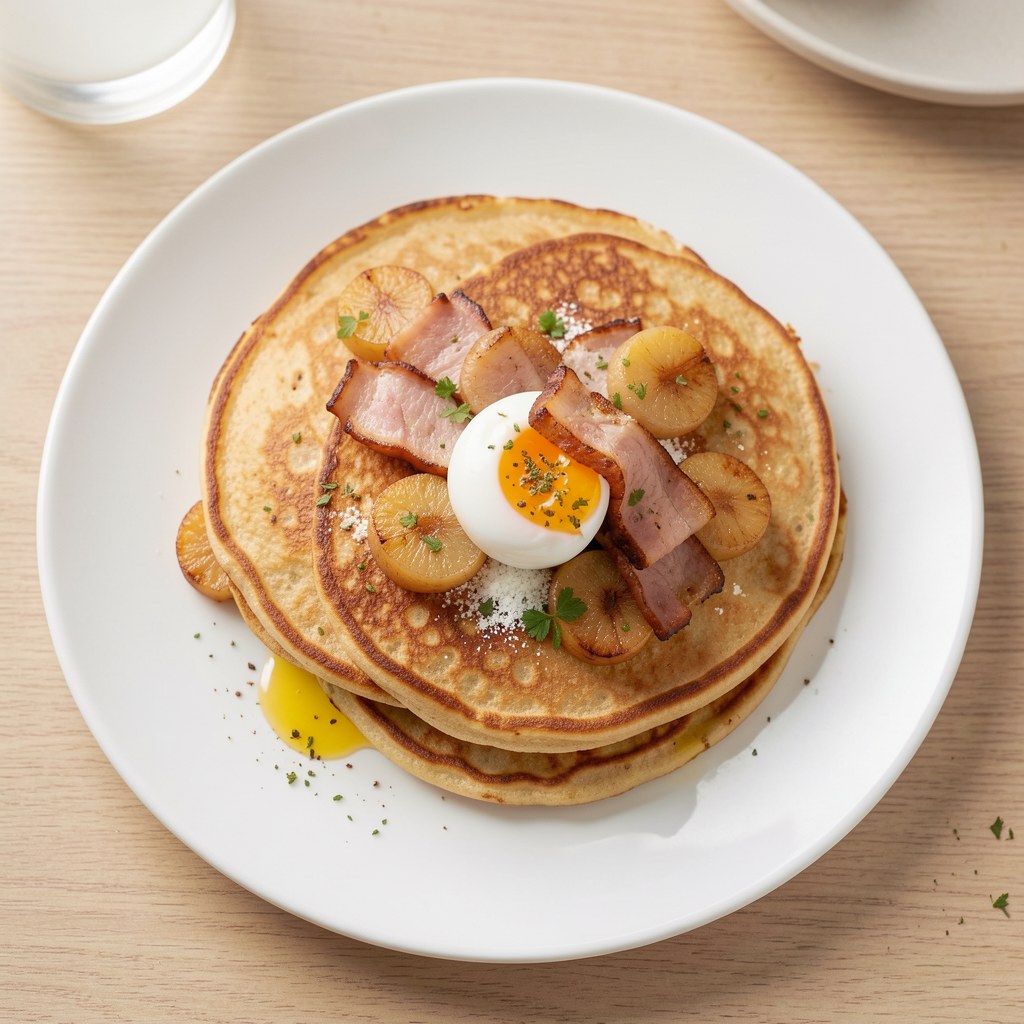 Naleśniki z gruszką i boczkiem