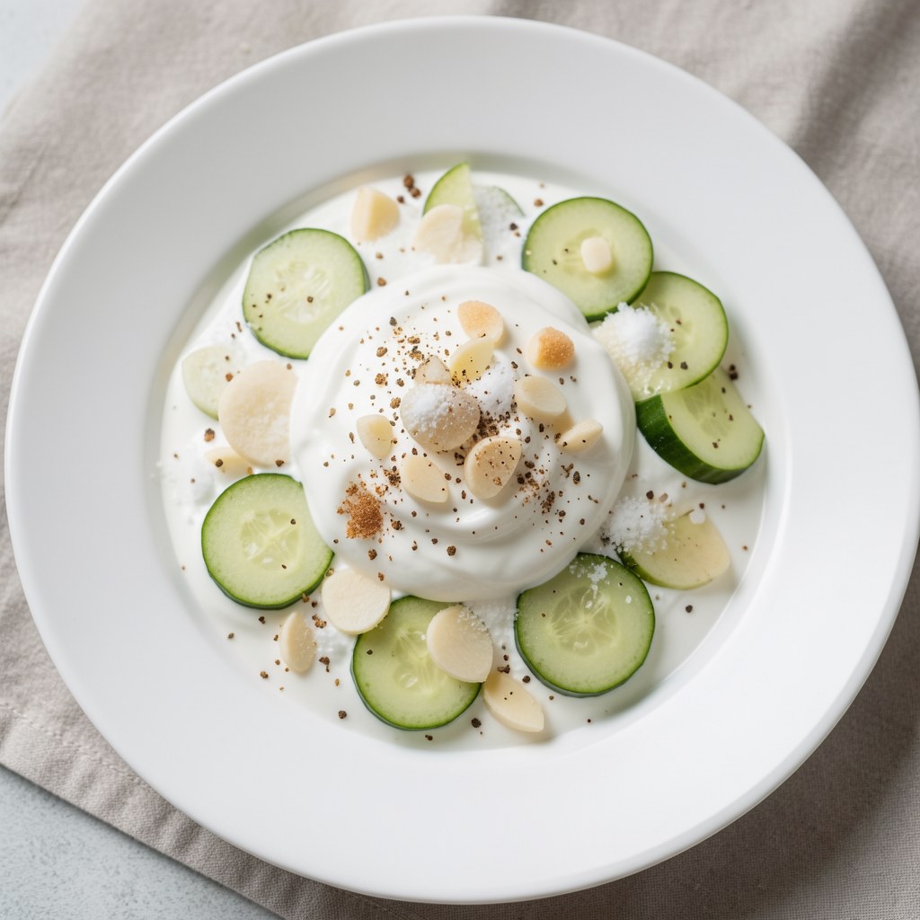 Sos czosnkowy z ogórkiem