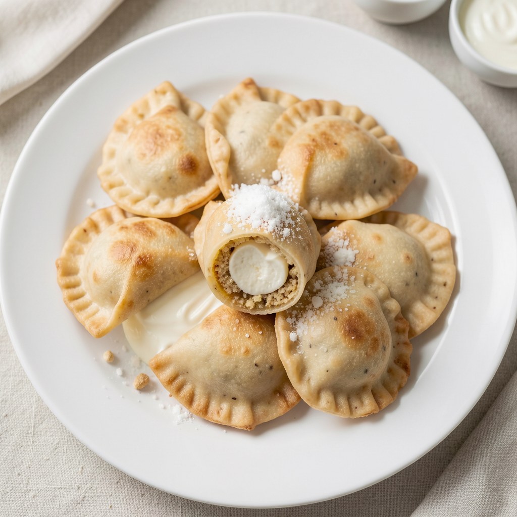 Pierogi gryczane w papilotach