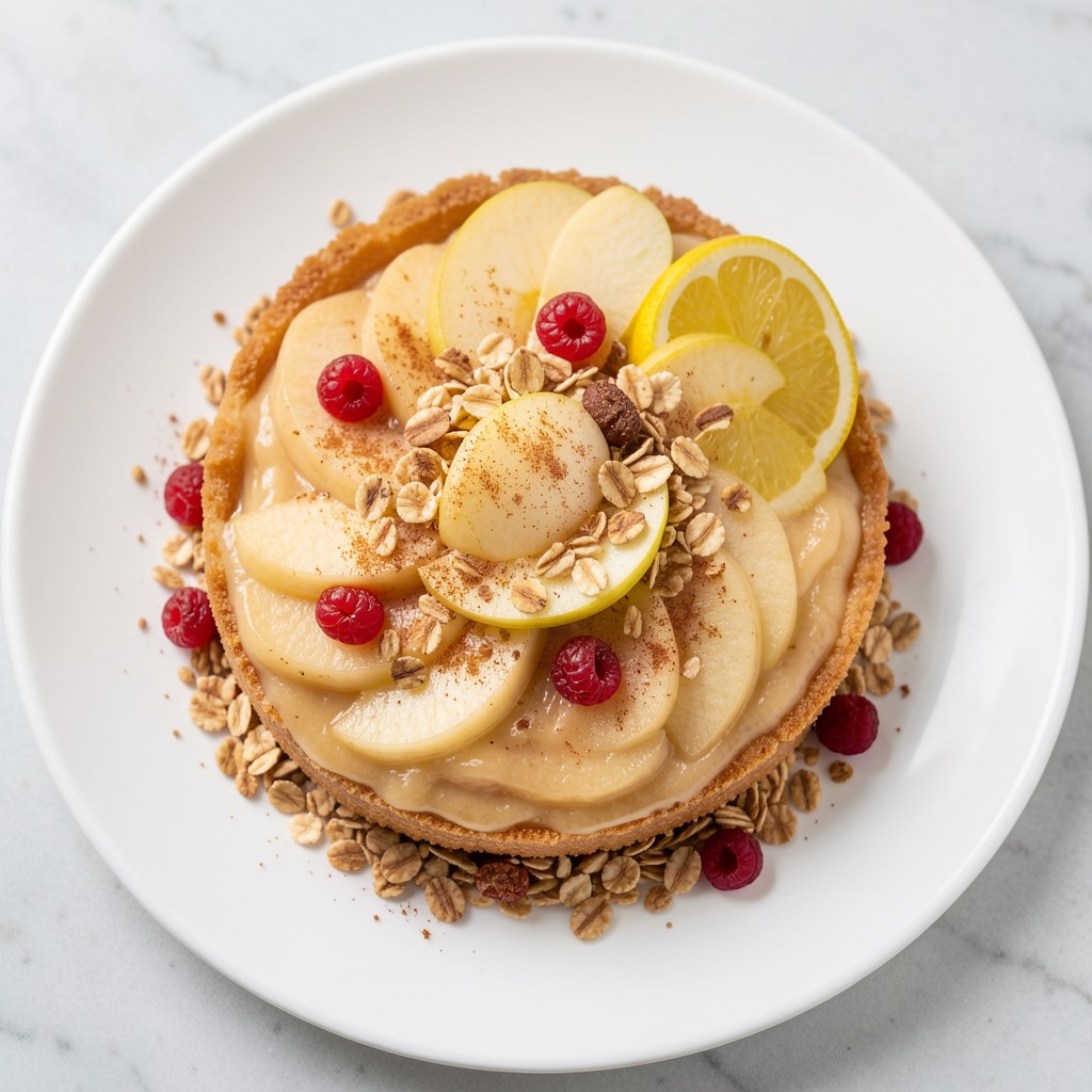 Tarta jabłkowa na spodzie z muesli