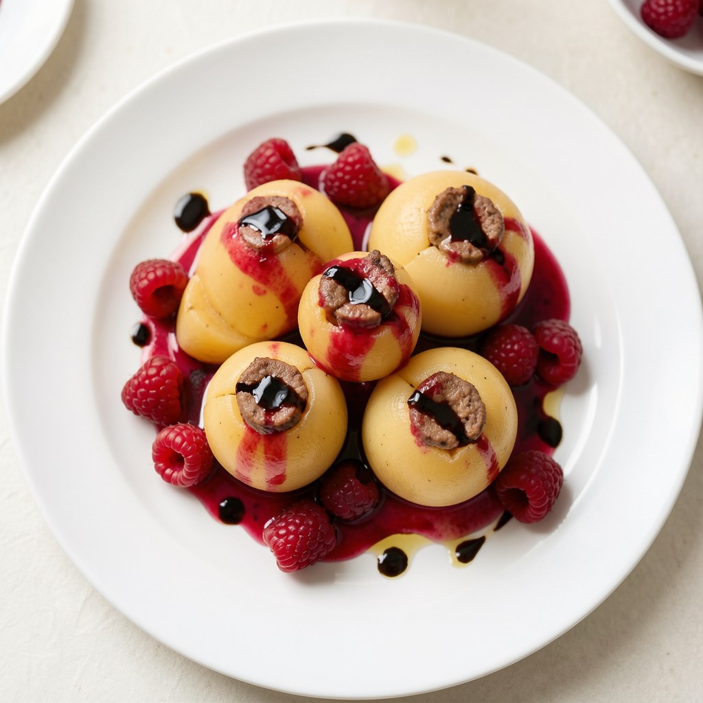 Gruszki nadziewane wątróbkami