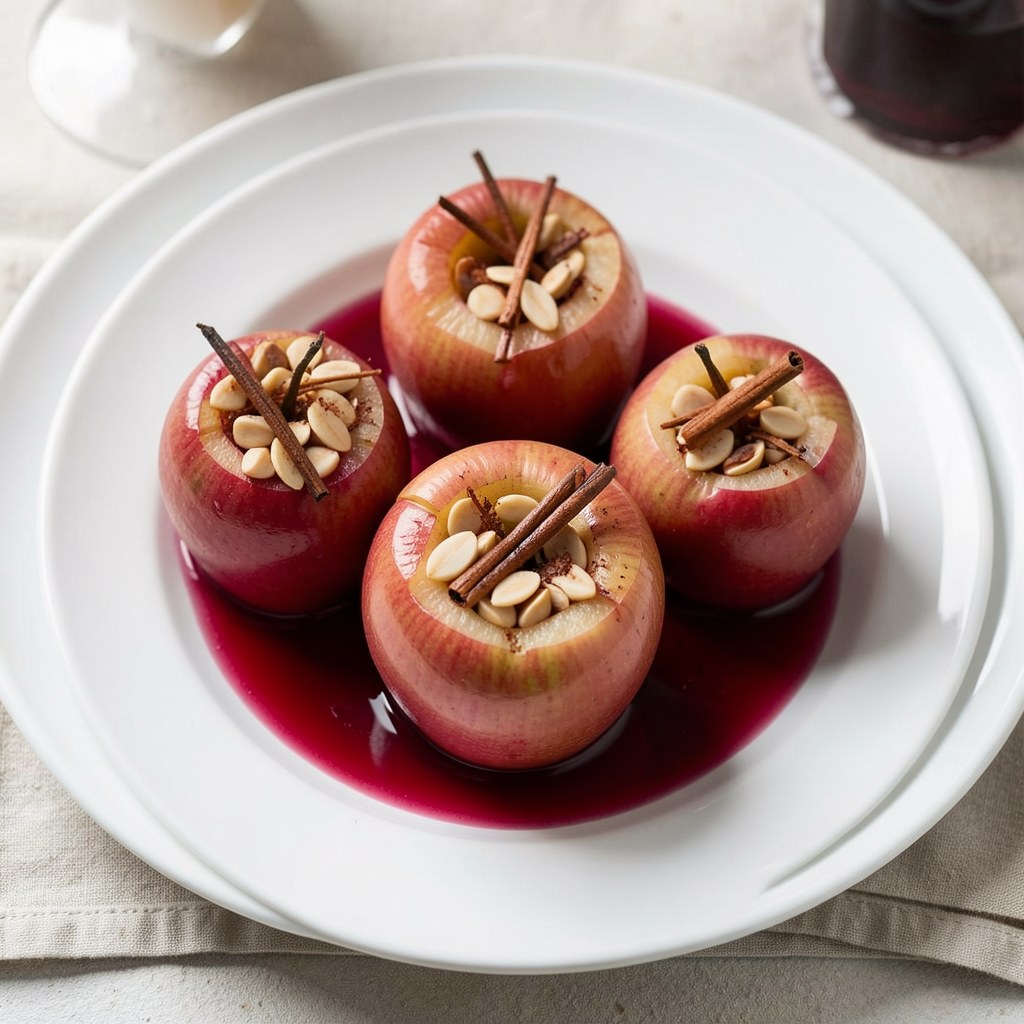 Jabłka w winie czerwonym