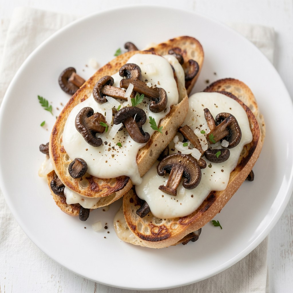 Zapiekanki z pieczarkami