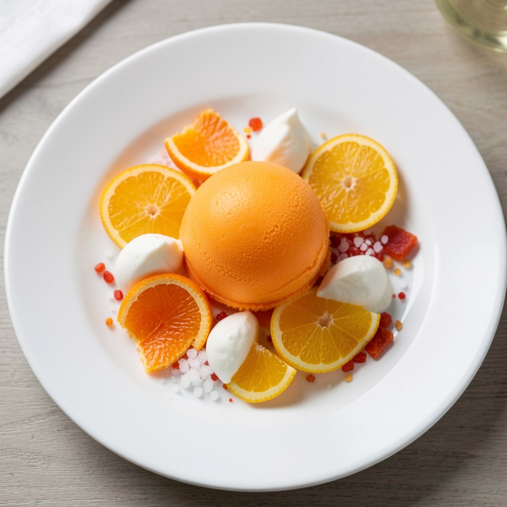 Sorbet pomarańczowy z campari