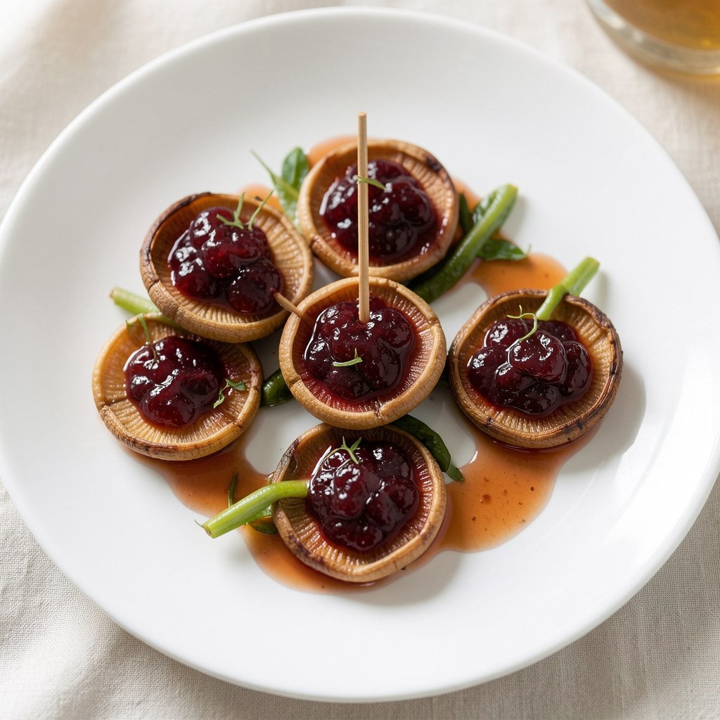 morele z żurawinami polane rumem