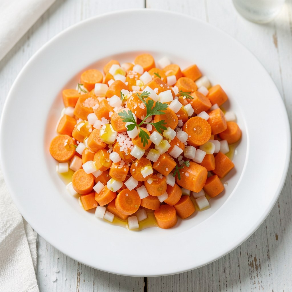 marchew z chrzanem i rodzynkami