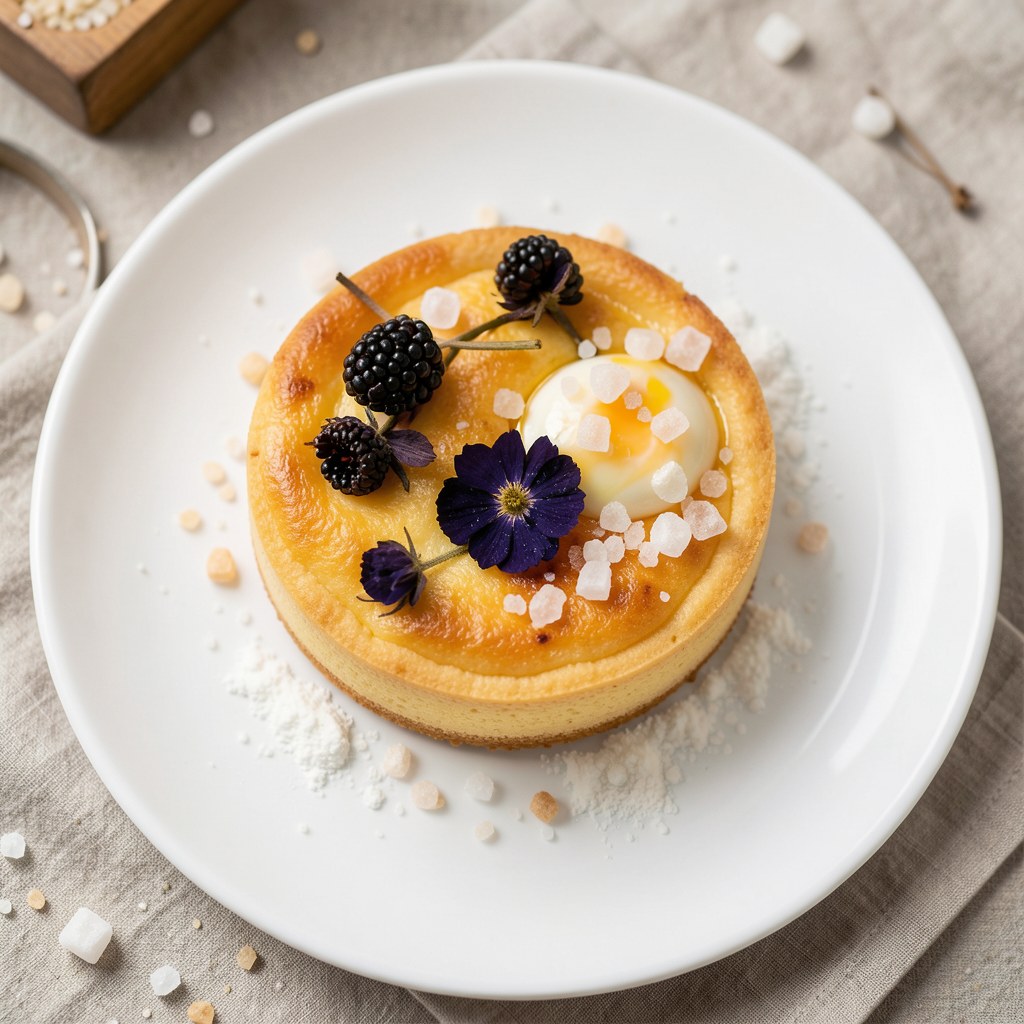 Kwiat czarnego bzu w cieście