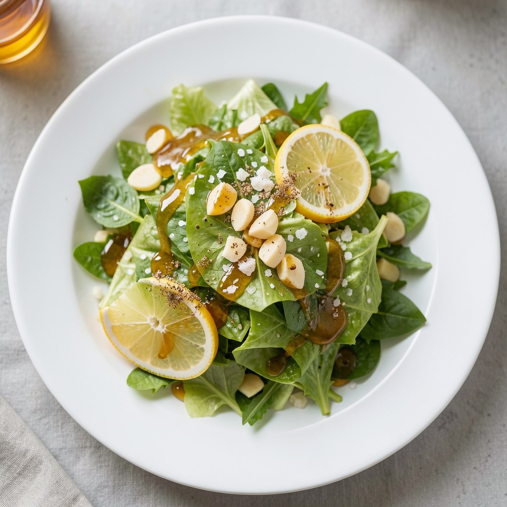 Sałata z miodem i czosnkiem